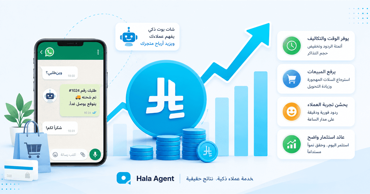 تكلفة شات بوت المتجر: احسب العائد قبل الشراء